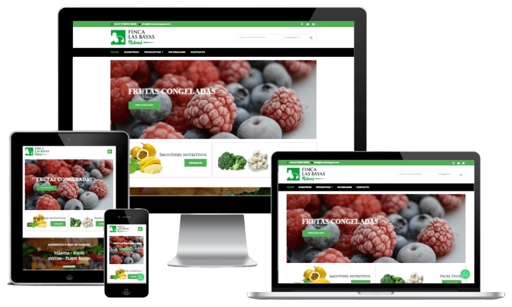 Desarollo web ecommerce en wordpress para Finca Las Bayas