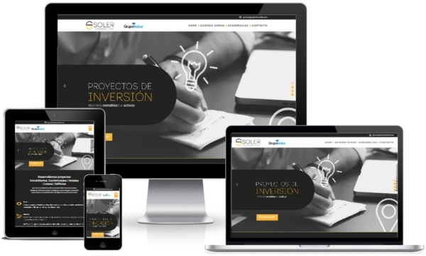 Diseño web desarrollos inmobiliarios para soler desarollos
