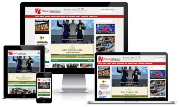 Diseño web noticias para Navarro noticias