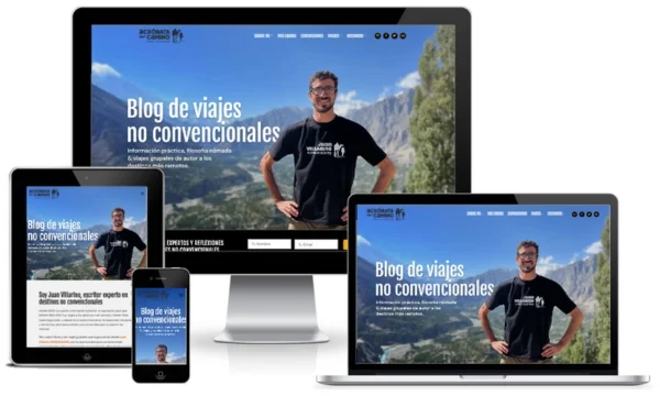 Pagina web de noticias realizada para Acrobata del camino