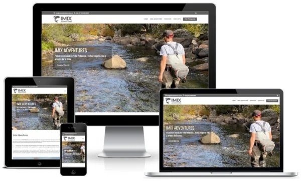 Diseño de onepage para Imix Adventures