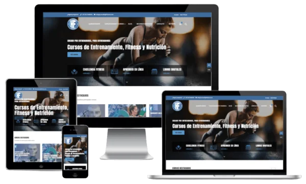 Página para vender cursos online en wordpress