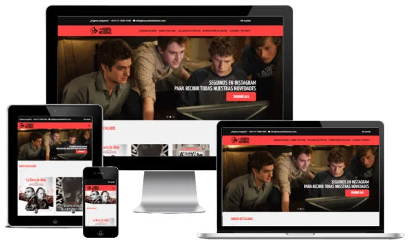 Plataforma con venta de cursos