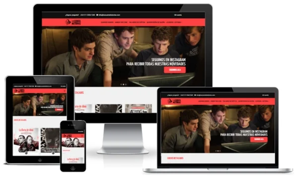 Desarrollo web cursos de cine para Los Cuenta Historias