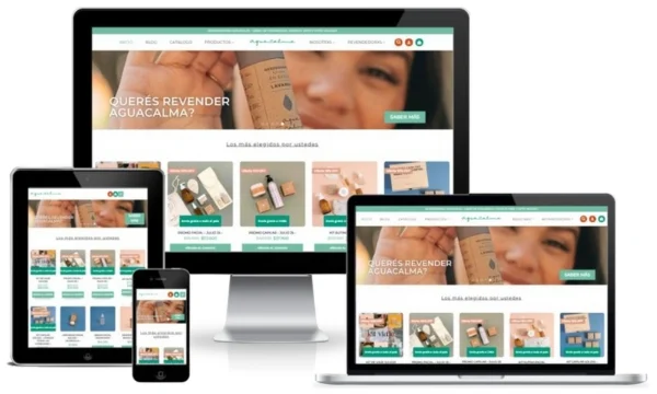 Desarrollo de ecommerce a medida para Aguacalma