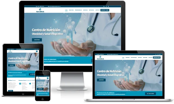 Diseño web con catálogo premium en WordPress para profesionales de la salud y nutrición