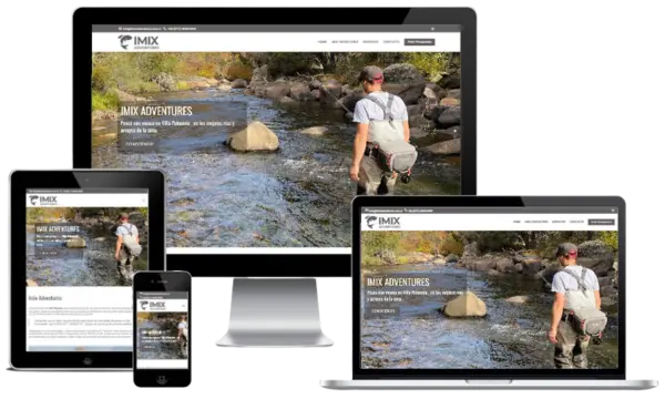 Diseño web OnePage en WordPress para Imix Adventures