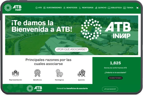 Sitio institucional WordPress para proyecto tecnológico ATB INVAP