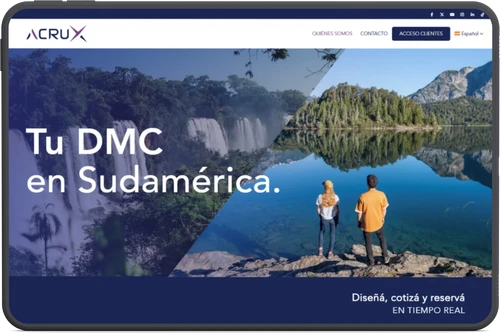 Sitio WordPress turístico para Acrux Travel