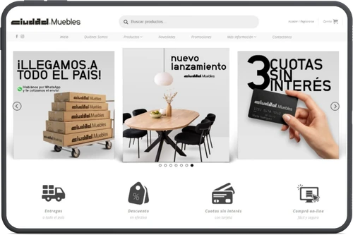 Tienda online WordPress para Ciudad Muebles