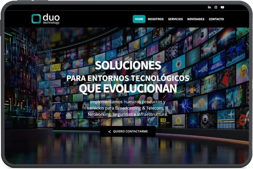 Sitio WordPress tecnológico para Duo Technology