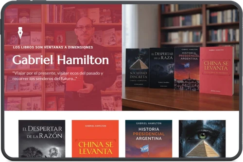 Landing WordPress para autor Gabriel Hamilton