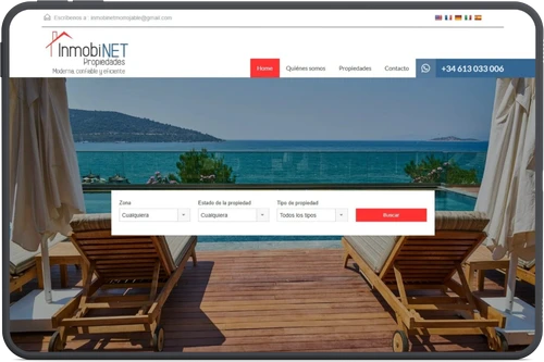 Sitio WordPress inmobiliario para Inmobinet