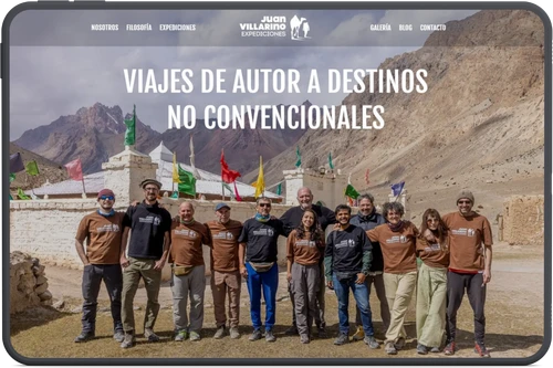 Sitio WordPress de viajes para Juan Villarino