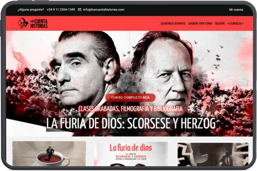 Sitio WordPress cultural para Los Cuenta Historias