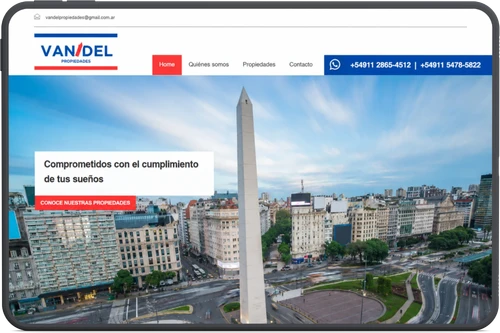 Web inmobiliaria WordPress autoadministrable para Vandel