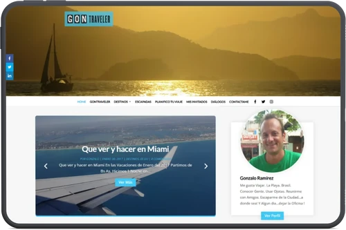 Blog de viajes WordPress para GonTraveler