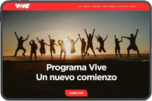 Landing WordPress para Programa Vive